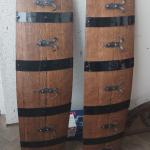 Закачалки от автентични реставрирани дъбови бъчви с ръчно ковани окачвачи-хоризонтални!