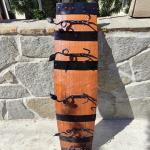 Масивни дъбови закачалаки от бурета с ръчно ковани окачвачи!