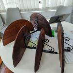 Етажерки-цветарници от дъбов масив(автентични бъчви) с ковано желязо!