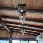 Полилеи от автентични реставрирани бъчви с 4 ръчно изработени дървени чашки!