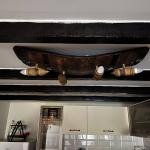 Полилеи от автентични реставирани дъбови бъчви с 3 ръчно изработени дървени чашки-конус!